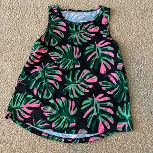 Z by Zella Palm Leaf Tank Top Girl’s Large 10/12